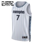 Maillot NBA Memphis Grizzlies Santi Aldama Nike 2025-26 City Edition Gris Swingman - Enfant